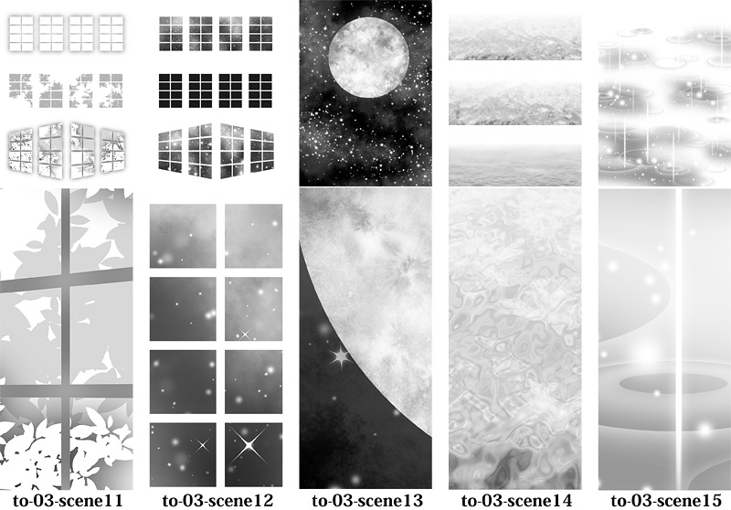背景用トーン素材集-コミスタ用トーン7