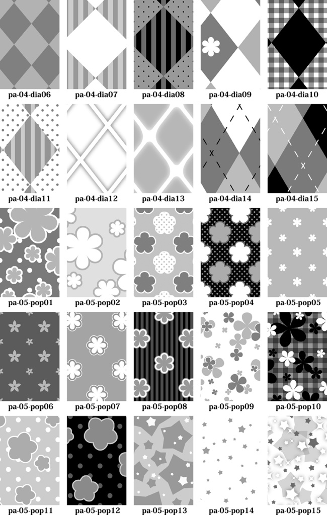 背景用トーン素材集-フォトショパターン