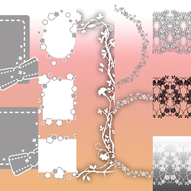 背景用トーン素材集-透過PNG