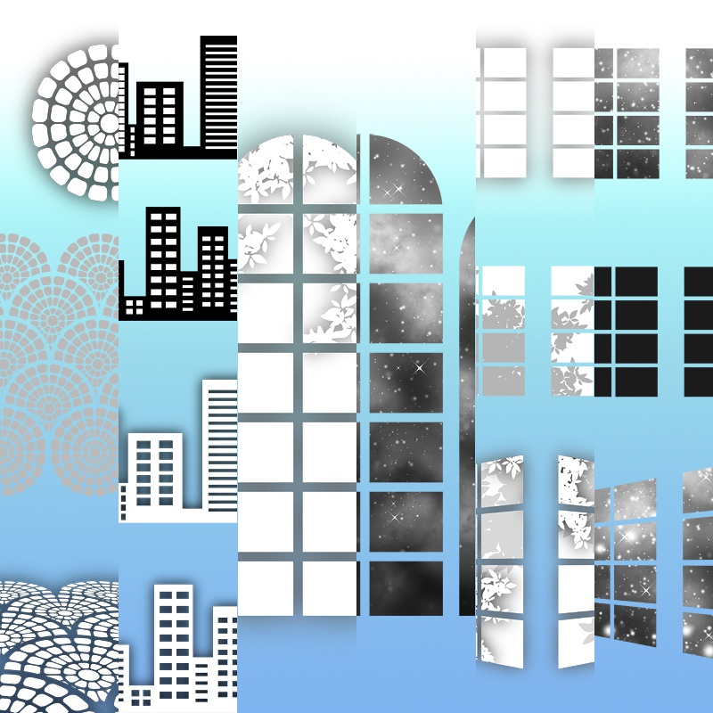 背景用トーン素材集-透過PNG