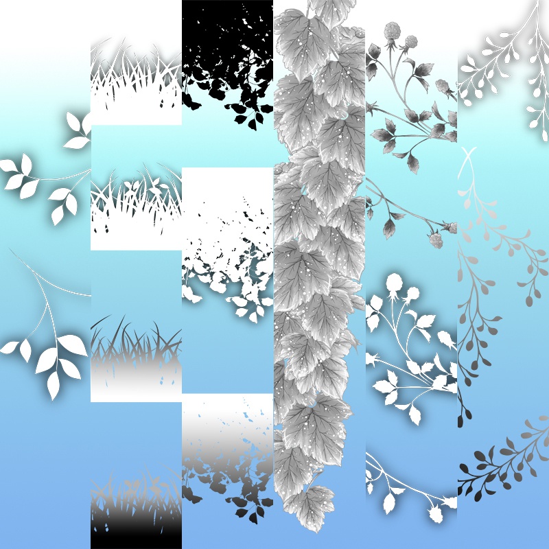 背景用トーン素材集-透過PNG