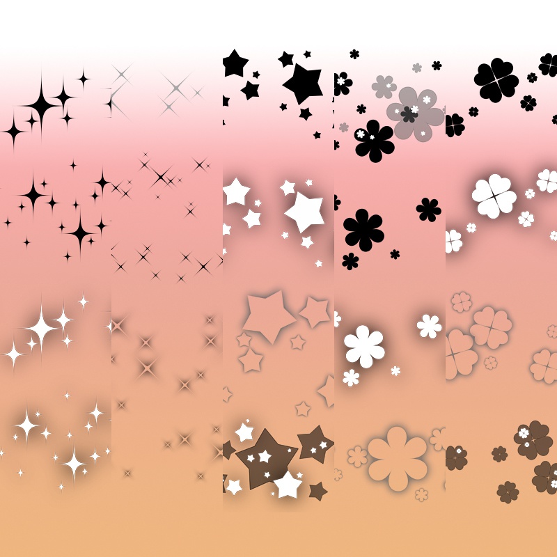 背景用トーン素材集-透過PNG