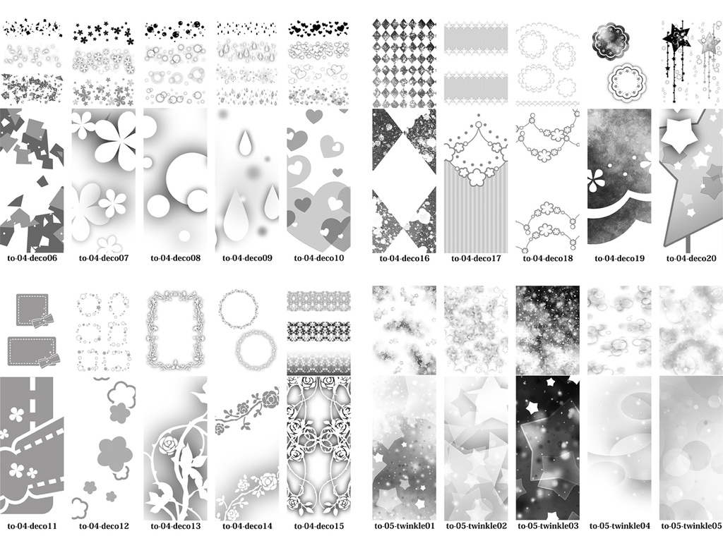 背景用トーン素材集