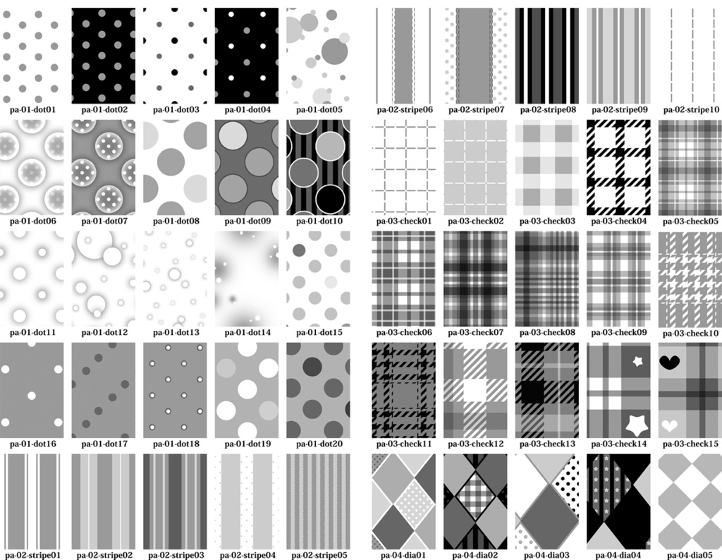 背景用トーン素材集