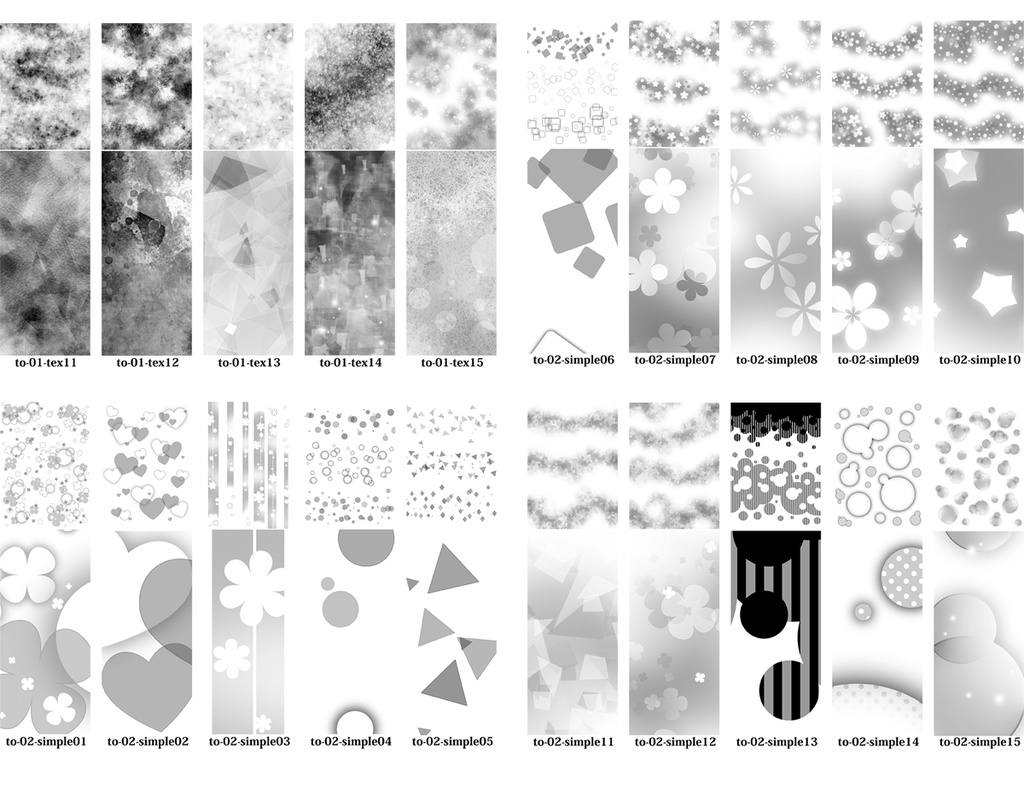 背景用トーン素材集
