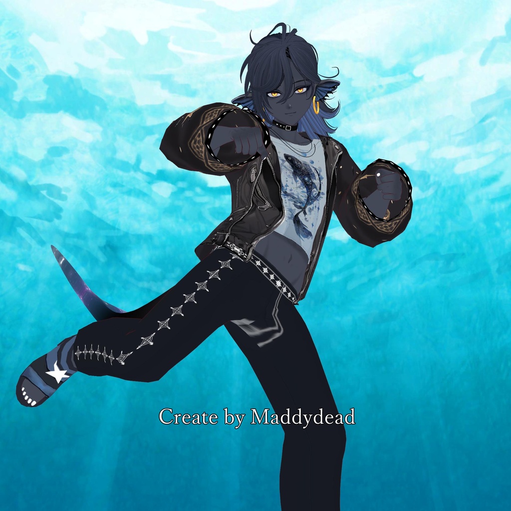 3Dモデル ヴァン君 (うお座モチーフ)