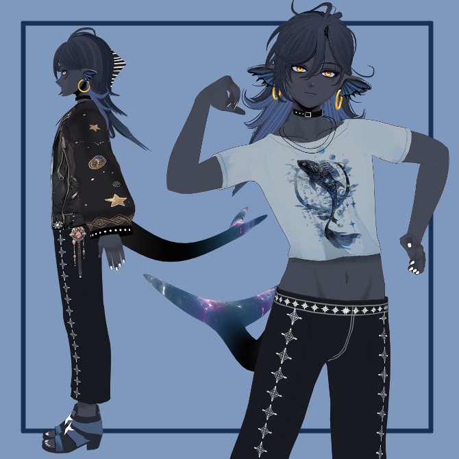 3Dモデル ヴァン君 (うお座モチーフ)