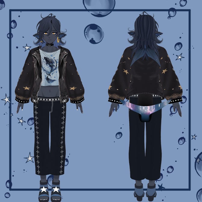 3Dモデル ヴァン君 (うお座モチーフ)