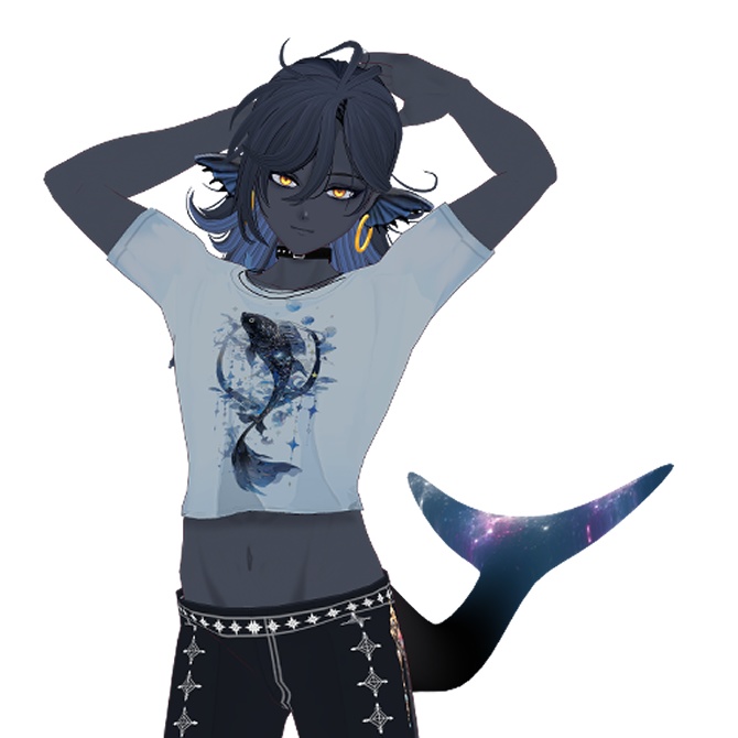 3Dモデル ヴァン君 (うお座モチーフ)