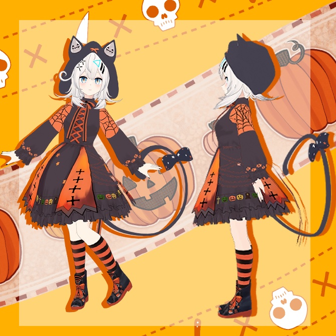 オリジナル3Dモデル ハロウィンクーリちゃん