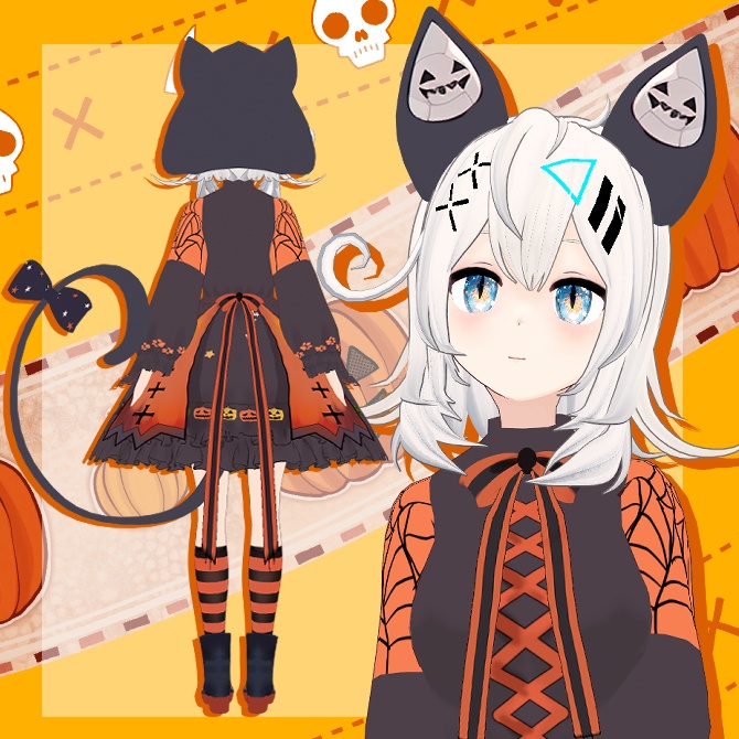 オリジナル3Dモデル ハロウィンクーリちゃん