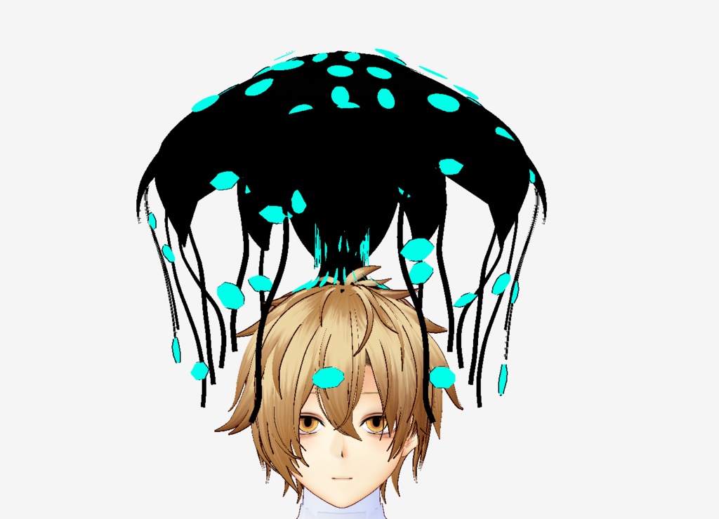 【vroidヘアープリセット】怪しげなキノコ　つけ髪