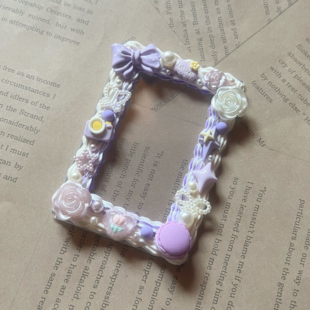 ホイップデコ トレカケース B8サイズ ホワイト×パープル