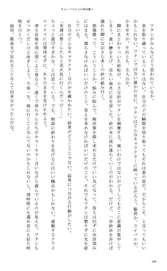 キャンバスの上の君は歌う