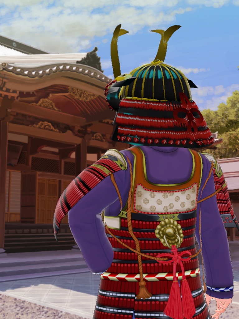 赤糸縅鎧武者クラスター用