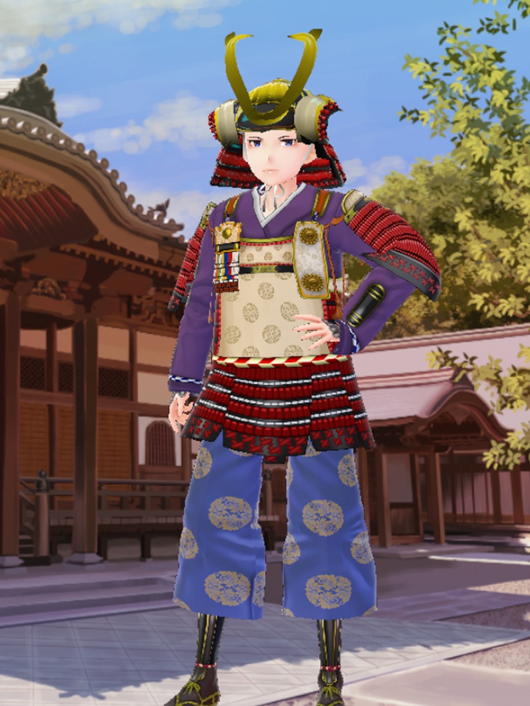 赤糸縅鎧武者クラスター用