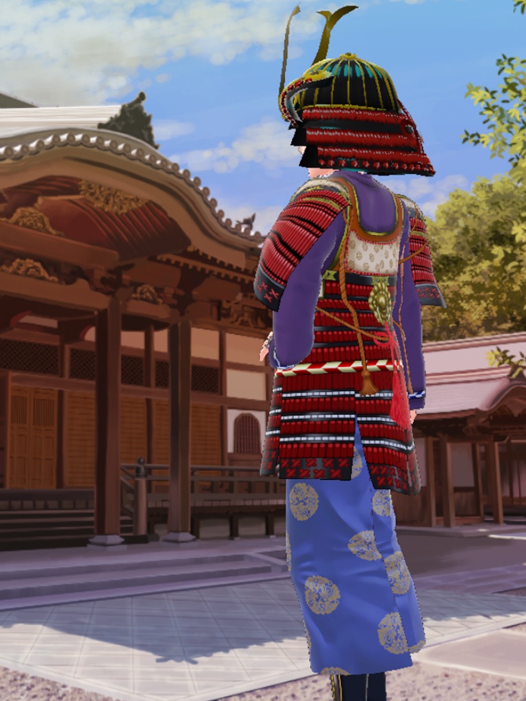 赤糸縅鎧武者クラスター用