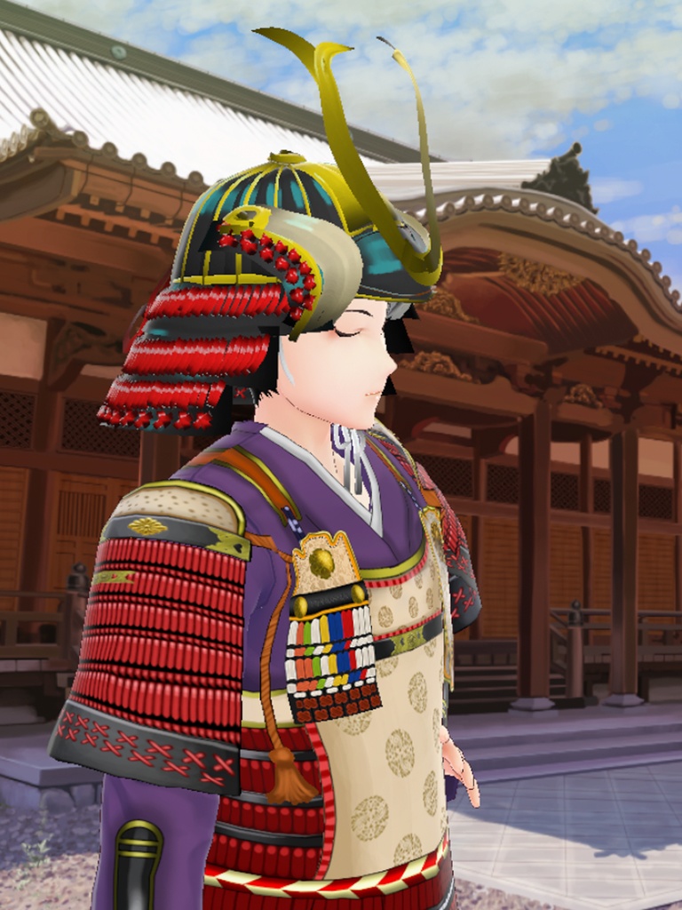 赤糸縅鎧武者クラスター用