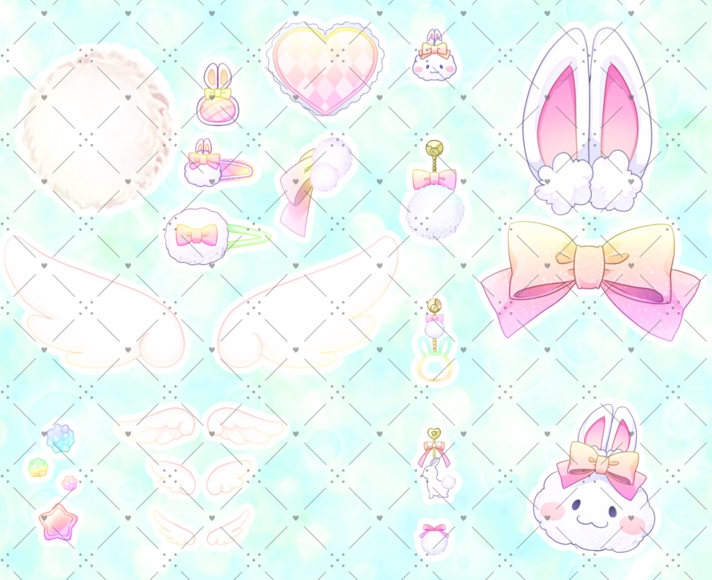●ぽあぽあうさぎセット　キュート