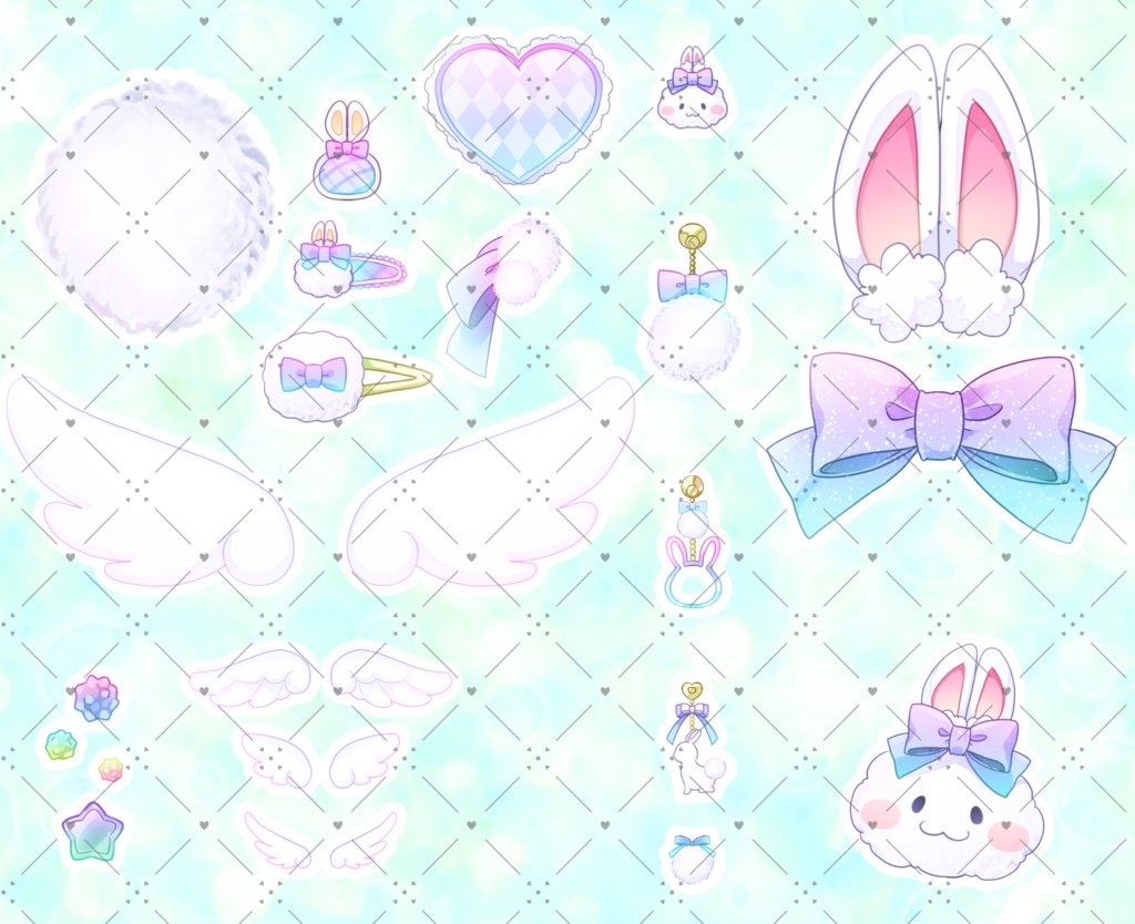 ●ぽあぽあうさぎセット　ドリーミー