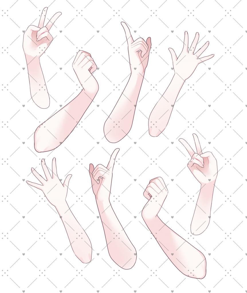 ●手素材：素爪【無料】