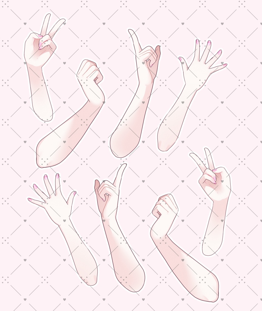 ●手素材　エンジェルピンク