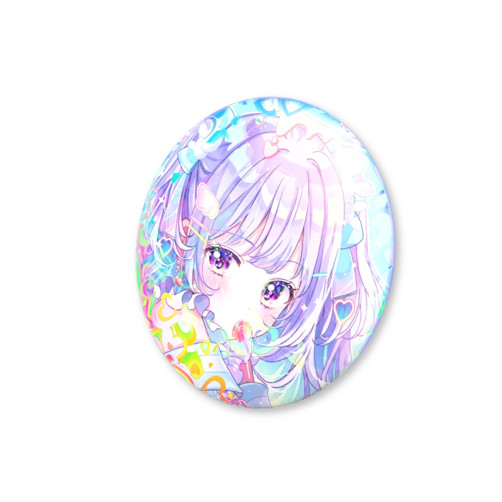 **ふりーだむ。ホログラム缶バッジ - 32mm