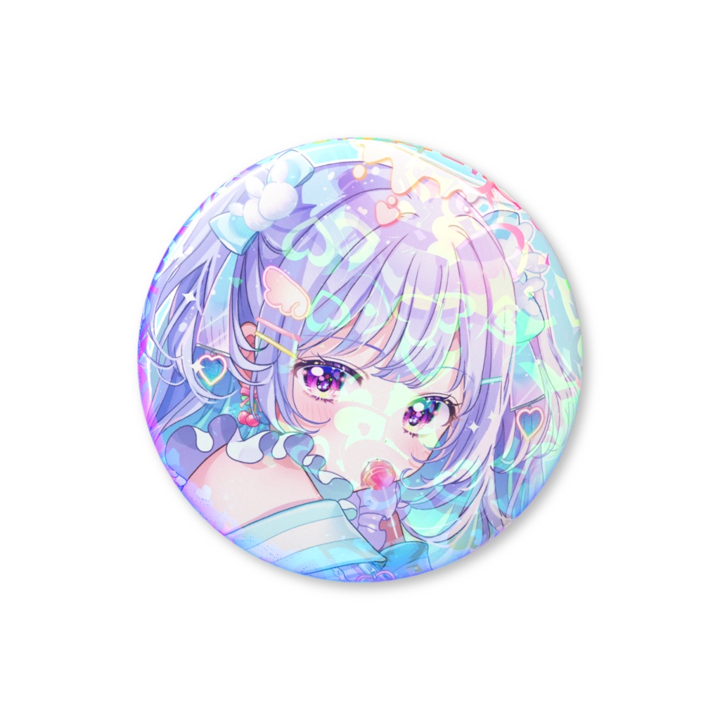 **ふりーだむ。ホログラム缶バッジ - 32mm