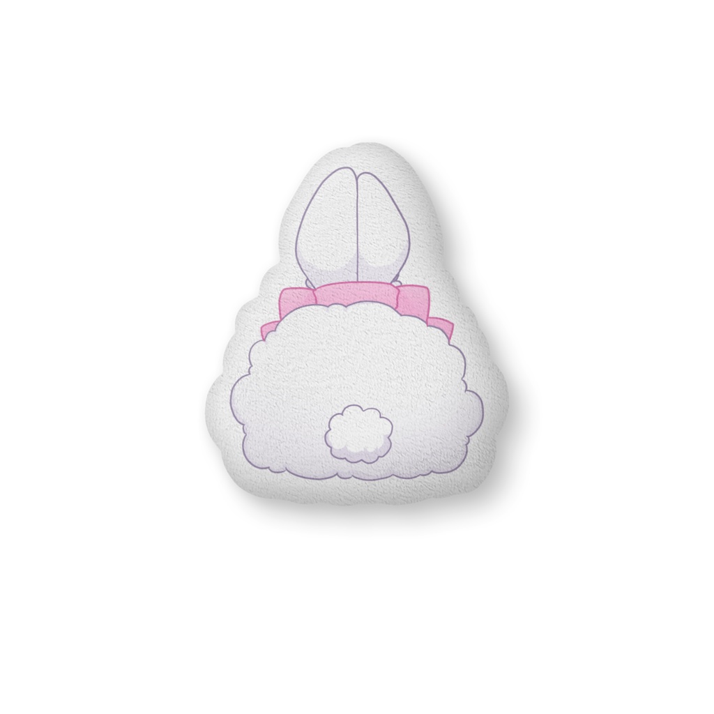 ぽあぽあうさぎのクッション ふかふかクッション - 中(H56×W36cm) - 両面