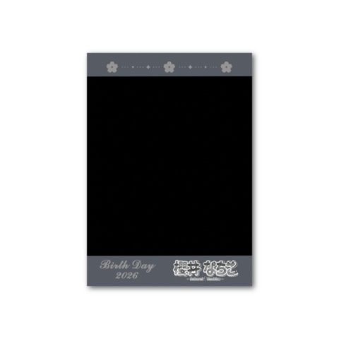 箔押しチェキカード【櫻井なちこ誕生祭2026】記念グッズ