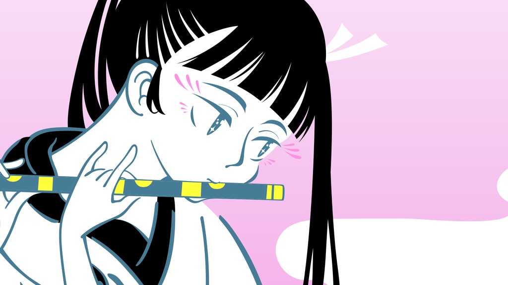 並笛図/スクエアポスター