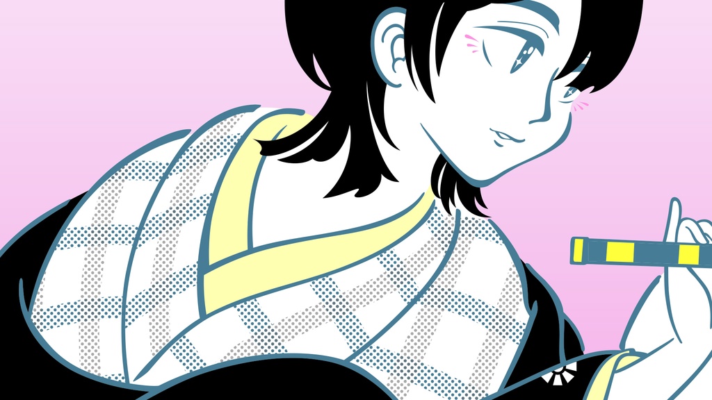 並笛図/スクエアポスター