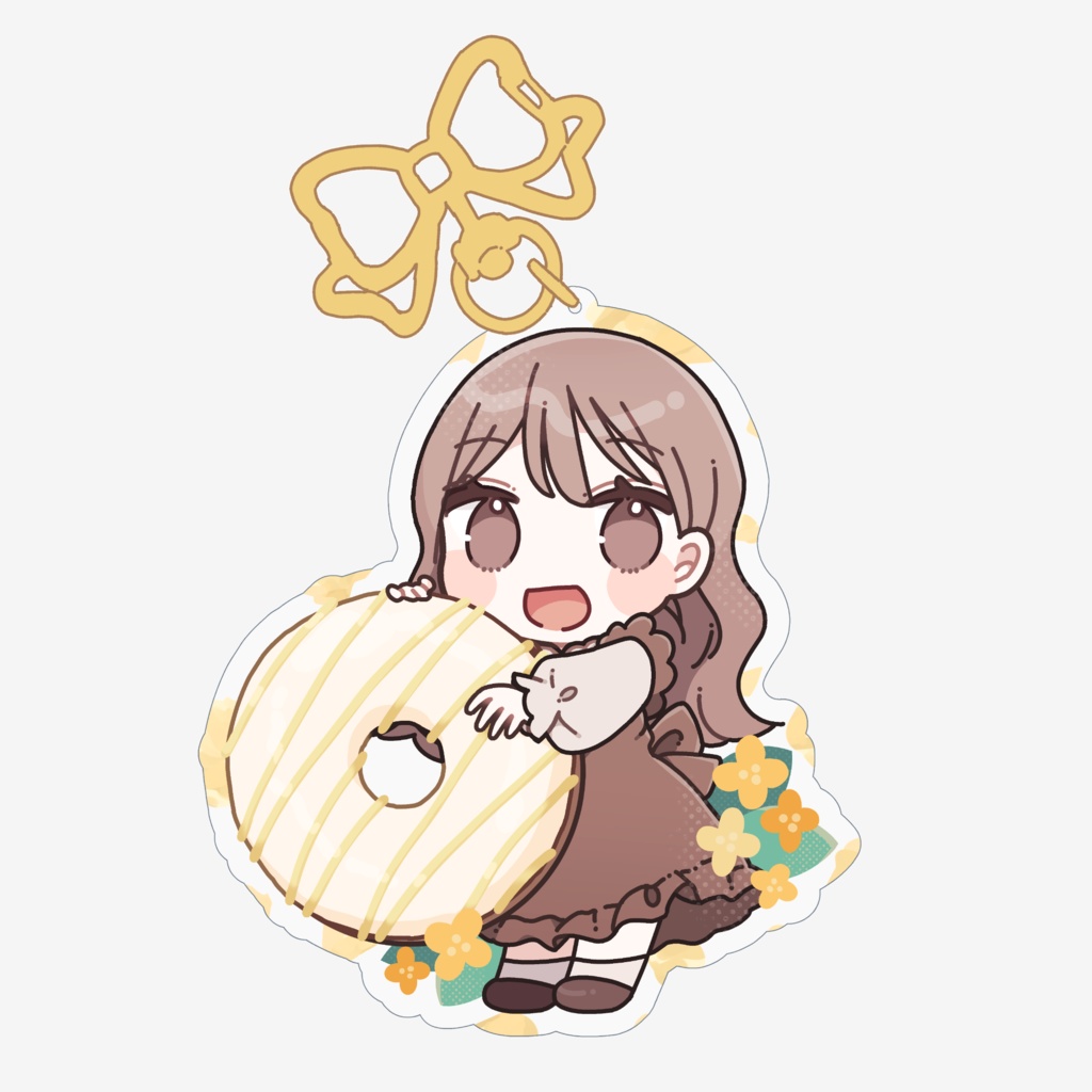 【アクキー】ドーナツガールのアクリルキーホルダー