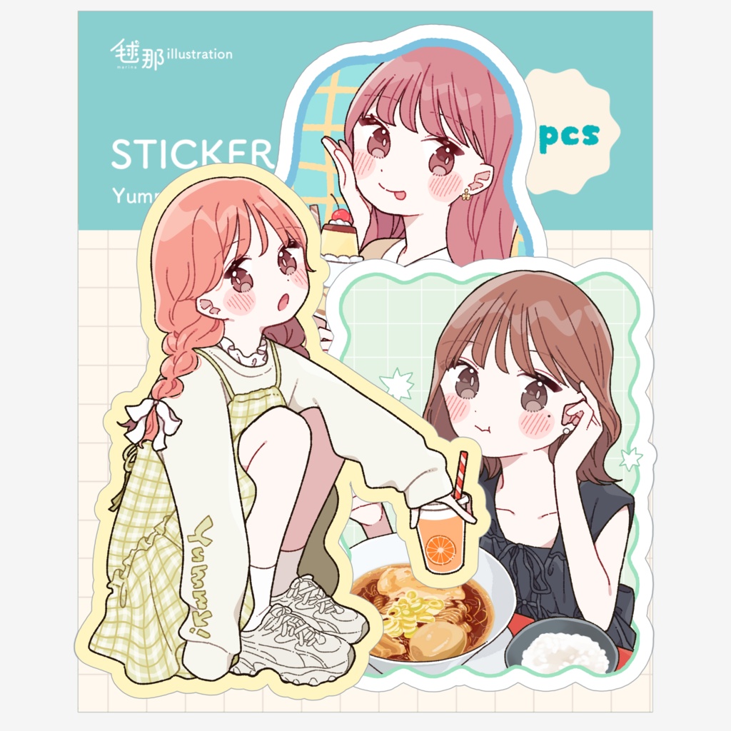 【ステッカーセット】Yummy
