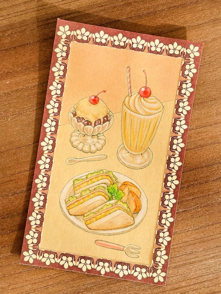 【原画】おいしそうな原画カード(サンドイッチセット)