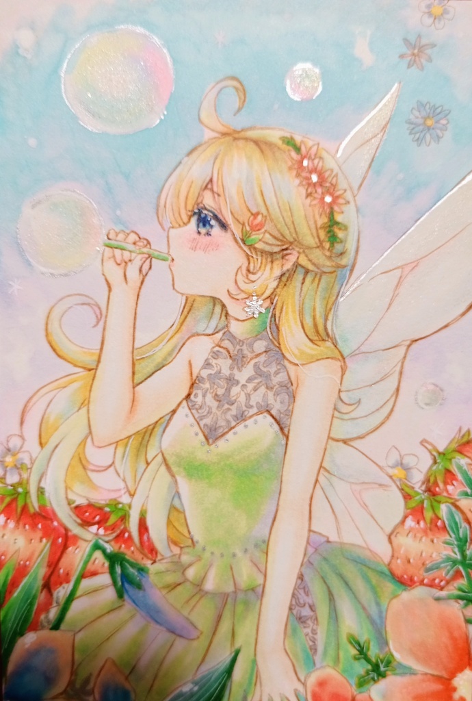 手描きイラスト 妖精さん🧚