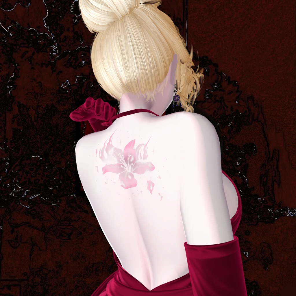 【24h 期間限定FREE】百合Lily Tatoo+30アバター対応+