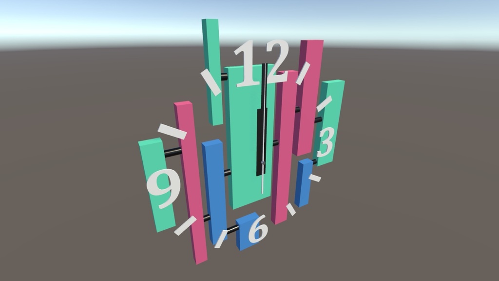 モダンブロック時計 / Modern Blocks Clock