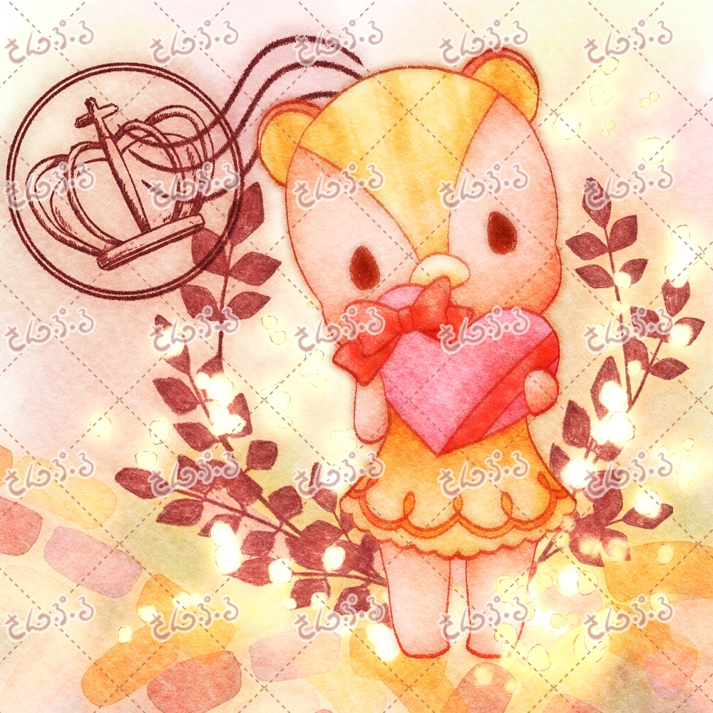 ワンコインアイコン☆ぴんくのくまさん