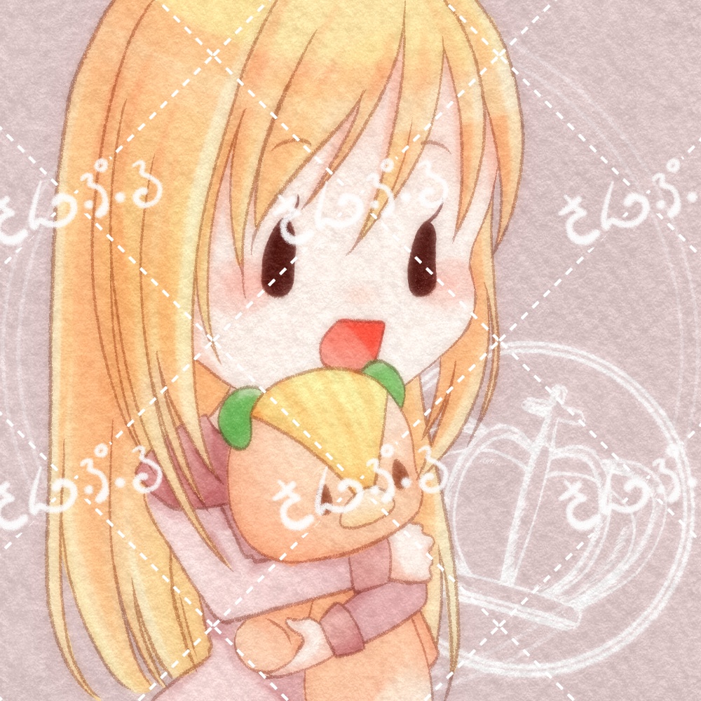 ワンコインアイコン☆くまさんと女の子