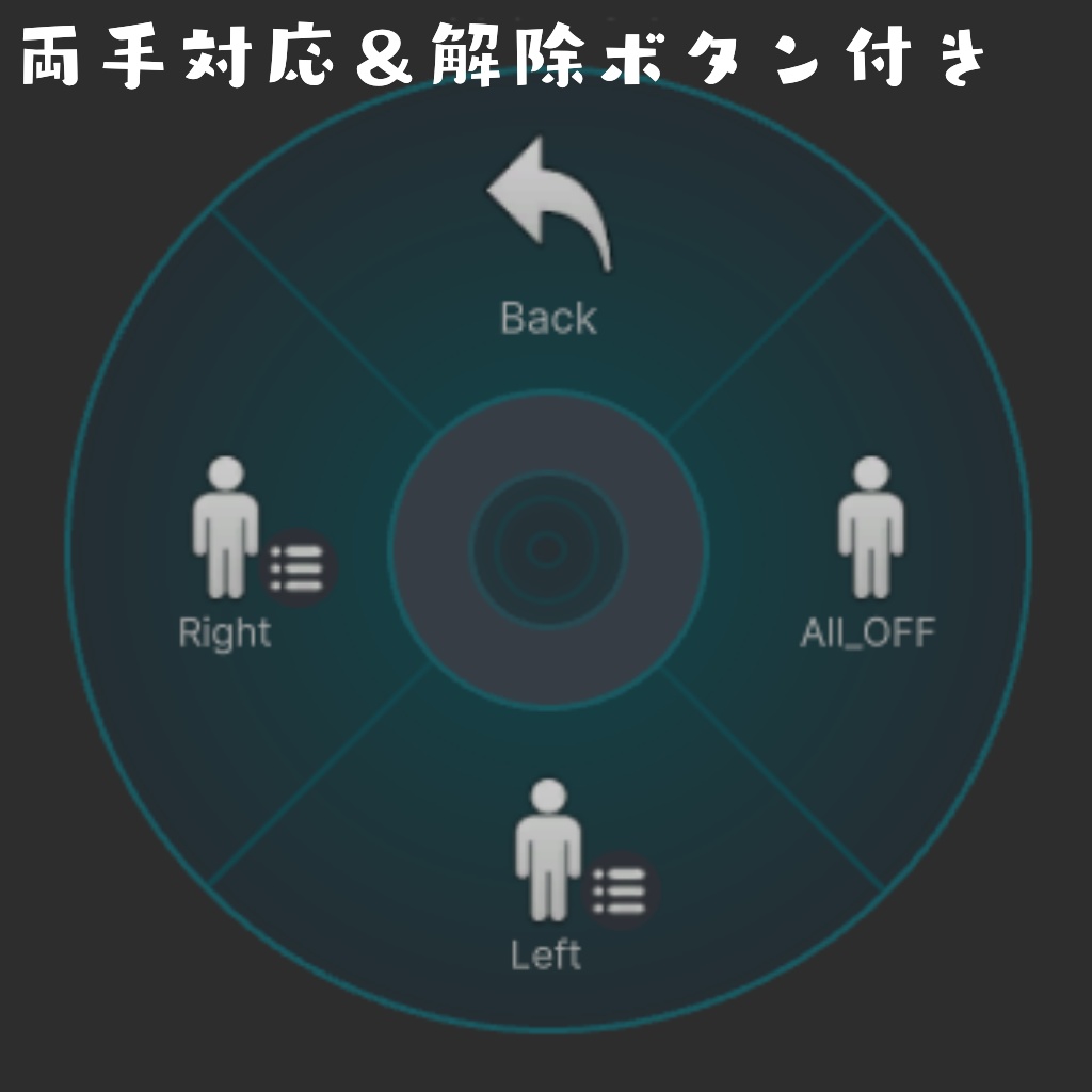 【VRChat想定】ハンドトラッキング無しで手で数を示すギミック