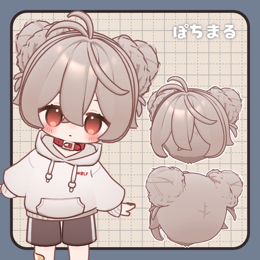 ツインシニヨン【複数アバター対応】