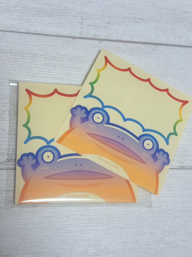 がまのスクエアメモ帳