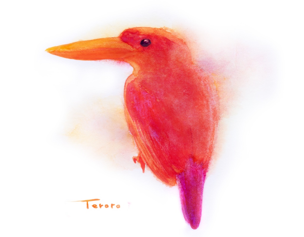 アカショウビンTシャツ