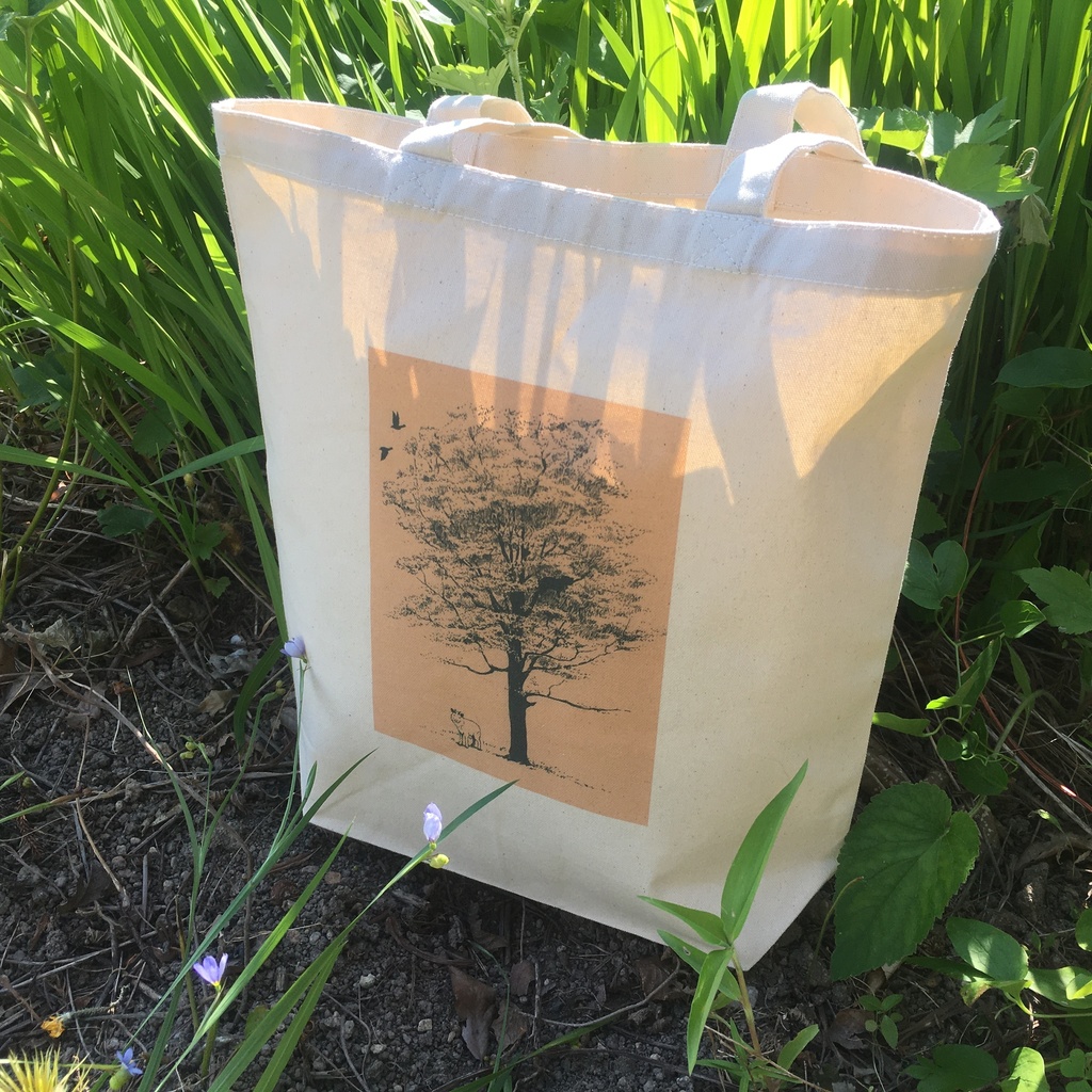 ブナと動物たちトートバッグ