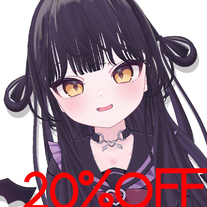 【3アバター対応】おだんごツイン【髪型/VRChat想定】