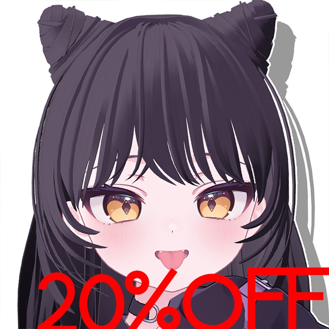 【3アバター対応】おだんご【髪型/VRChat想定】