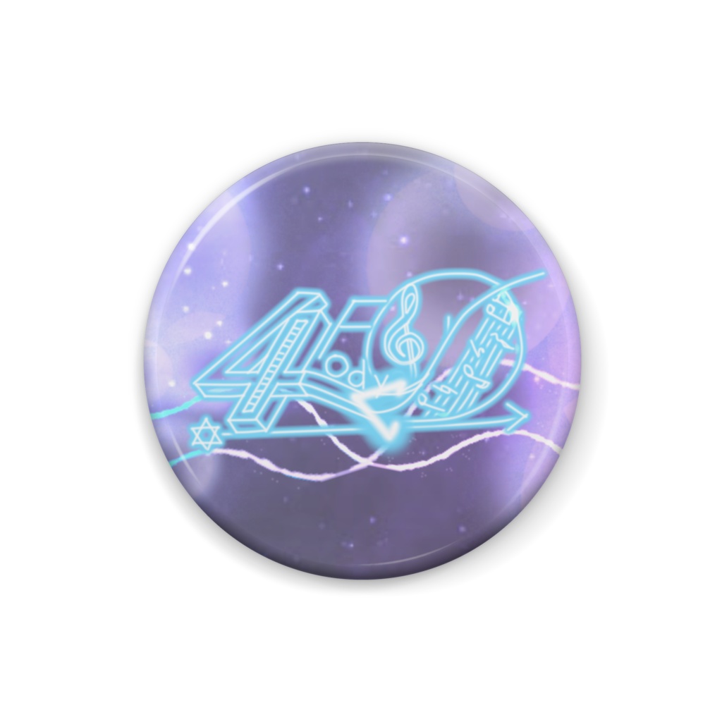 4D缶バッジ ② ロゴver.