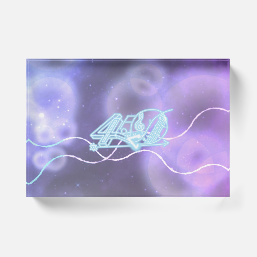 4Dアクリルブロック ① ロゴver.