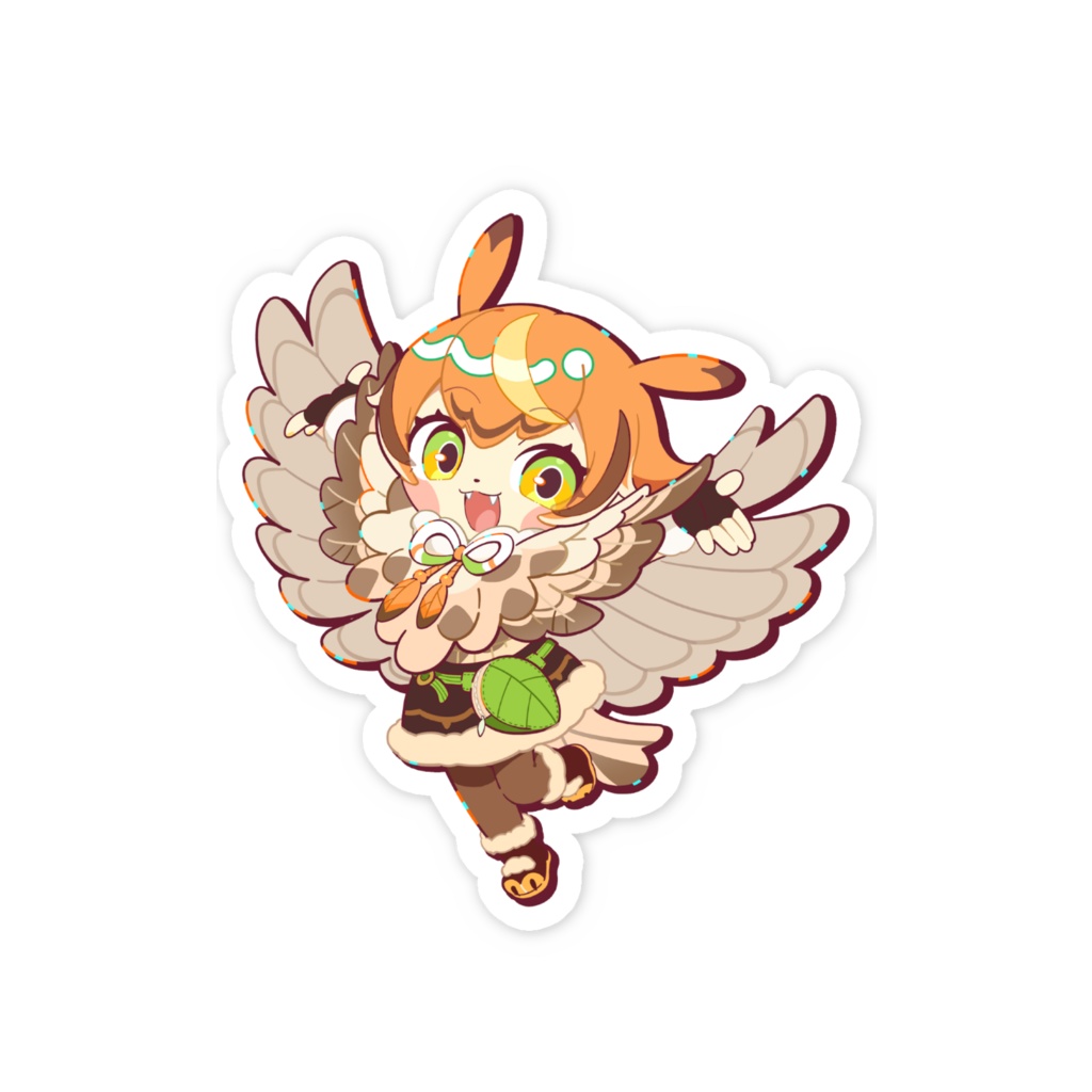 鴟梟りぐも 5周年記念グッズ|スマホステッカー